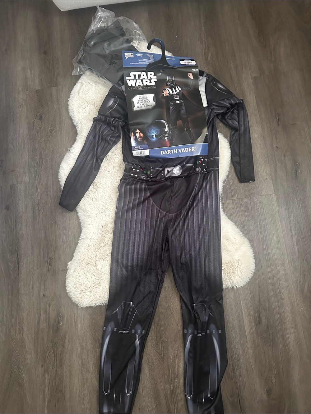 Star Wars Darth Vader Costume for Kids - Black Large